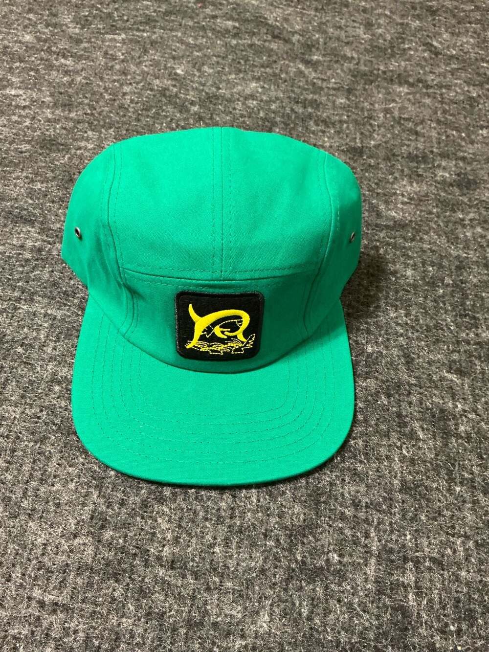 Marlin Fish 5-Panel Hat Green Yellow Swordfish Patch Cap New